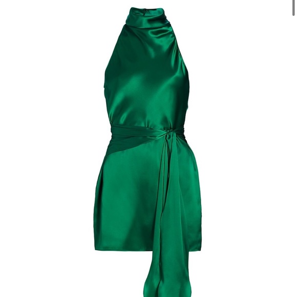 Amanda Uprichard Dresses & Skirts - Amanda Uprichard Sandrine Silk Dress- Green size small! NWOT